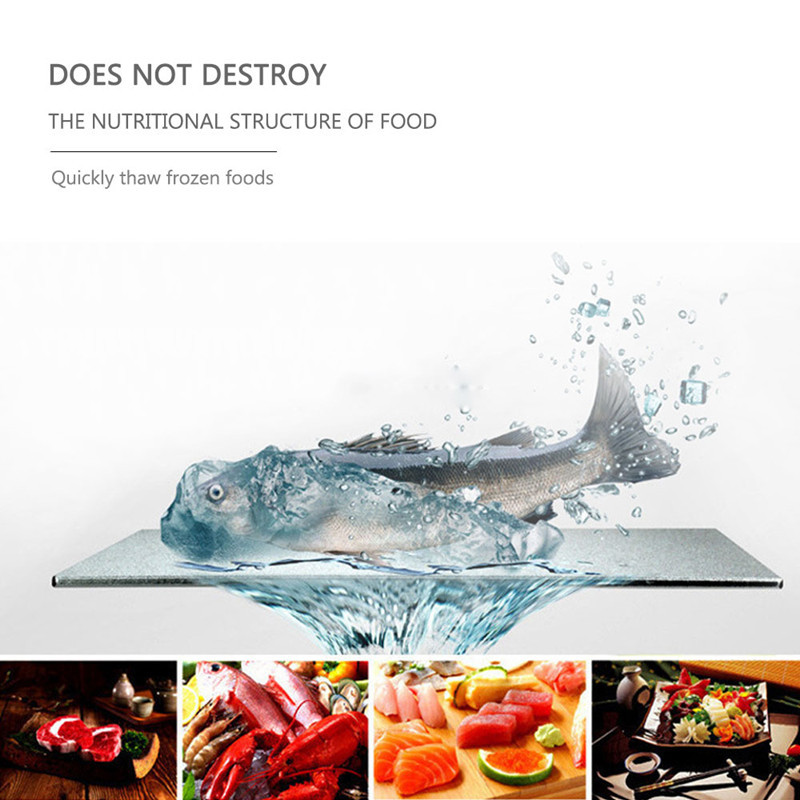 Posude za brzo odmrzavanje Kuhinja Smrznuta govedina Meso Hrana Aluminijski čarobni tanjuri za odmrzavanje Daske Kreativni višenamjenski alati za odmrzavanje