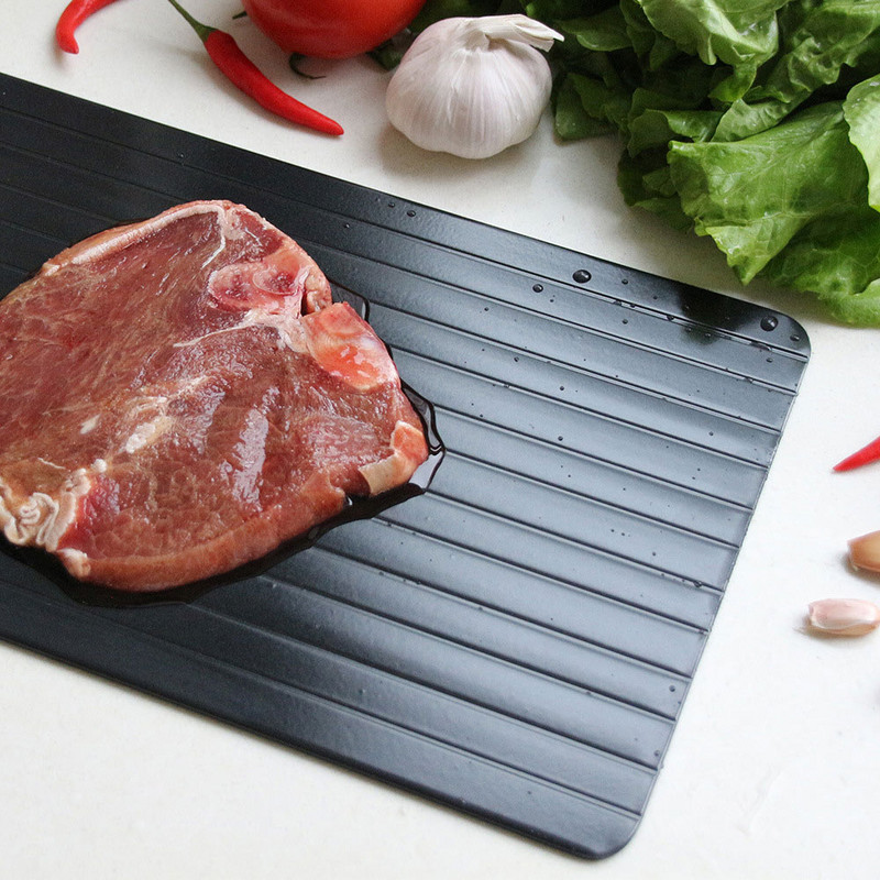 Siguranță alimentară Tavă de dezghețare rapidă Dezghețați alimente congelate Carne Fructe Placă de dezghețare rapidă Placă de dezghețare Instrument de bucătărie