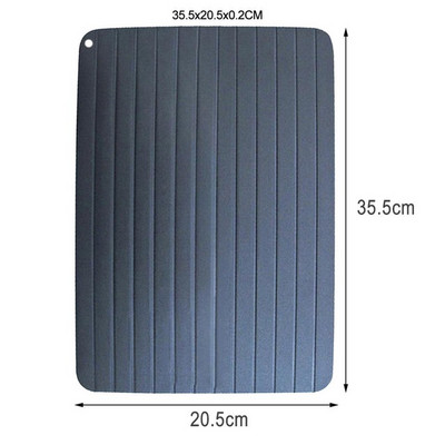 Gyors kiolvasztás Planche tálca dekongelációs kiolvasztás Fagyasztott élelmiszerek Hús Gyümölcs Gyors Kiolvasztó Lemezlap Defrost tálca Konyhai eszközök