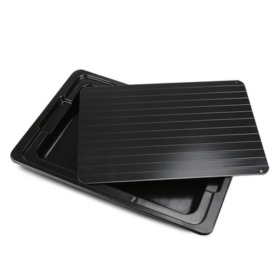 2db Gyors kiolvasztó tálca Kiolvasztás Élelmiszer Hús Gyümölcs Gyors Kiolvasztó Lemez Defrost Konyhai Gadget Kézi Konyhai Szerszám