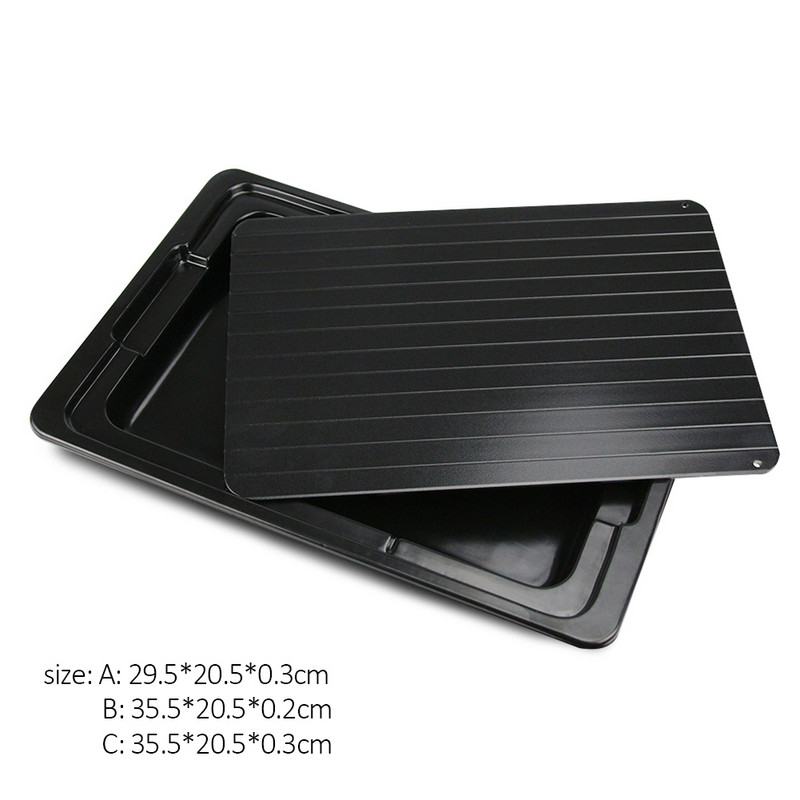 Daugiafunkcis 2 vnt greito atitirpinimo padėklas Patvarus, praktiškas, klasikinis šaldyto maisto mėsa greito atšildymo virtuvės lėkštės lenta
