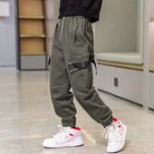 Pantaloni moderni cu captuseala calda si buzunar, doua modele