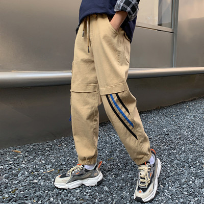 Naujo modelio kelnės berniukams su raišteliais ir kišene tinkančios kasdieniam gyvenimui