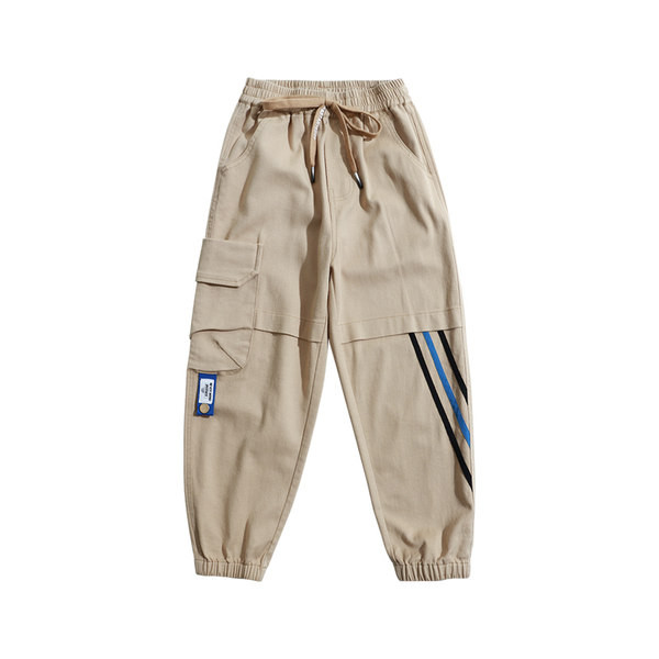 Naujo modelio kelnės berniukams su raišteliais ir kišene tinkančios kasdieniam gyvenimui