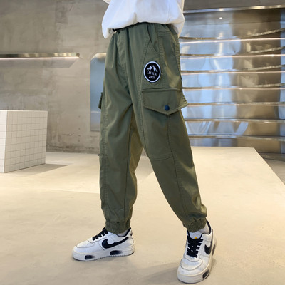 Dječje hlače s džepom u dvije boje