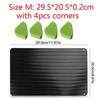 Тава за размразяване Храни Бързо размразяване Плоча Дъска Кухня Авиация Алуминиева подложка за размразяване Плоча Бързо размразяване Плоча Размразяване