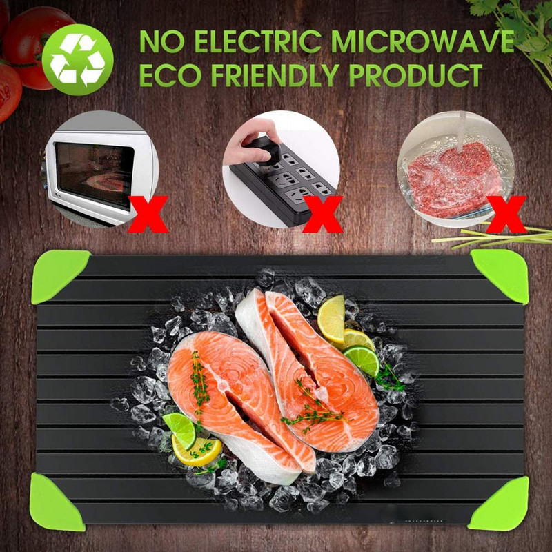 Atitirpinimo padėklas Maisto produktai Greito atšildymo plokštės plokštės Virtuvė Aviacija Aliuminio atitirpinimo kilimėlis Greitas atitirpinimo plokštės plokštės atitirpinimas