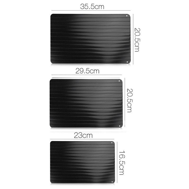 Gyors kiolvasztó tálca Kiolvasztás Fagyasztott élelmiszer Hús Gyümölcs Gyors Kiolvasztó Lemezlap Defrost Konyhai eszköz