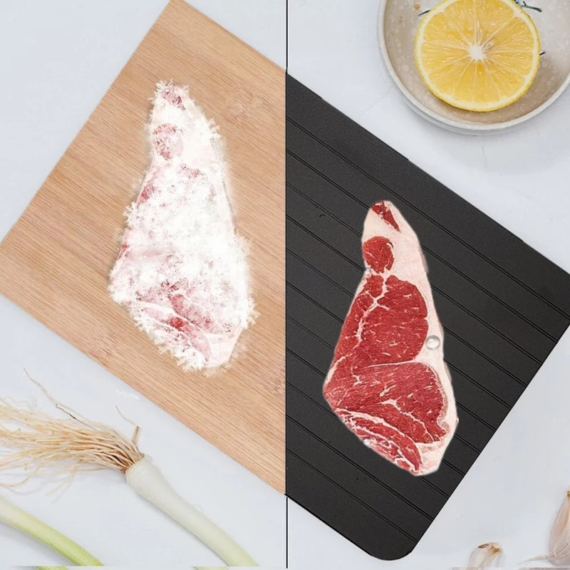 1 buc Tavă de dezghețare rapidă pentru dezghețare rapidă pentru dezghețare rapidă a alimentelor din carne și fructe. Placă de dezghețare rapidă.