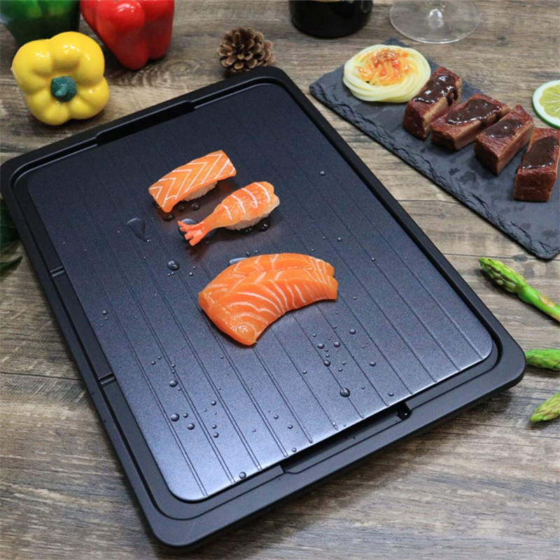 Brzo odmrzavanje Smrznuto meso Riba Morska hrana Posuda za odmrzavanje Brzo odmrzavanje s kutijom za vodu Tanjur za odmrzavanje Daska Kuhinjski alat