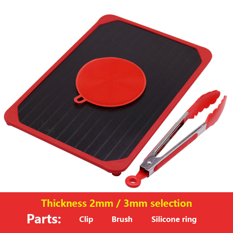 Gyors kiolvasztó tálca planche dekongeláció Kiolvasztás Fagyasztott élelmiszerek Hús Gyümölcs Gyors Kiolvasztó Lemeztábla Kiolvasztó tálca Konyhai eszközök