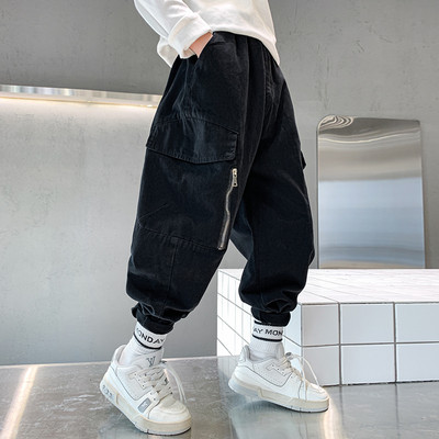 Gyerek széles szárú nadrág zsebbel fiúknak