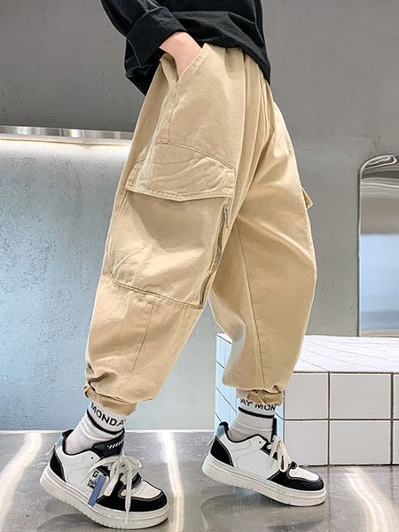 Gyerek széles szárú nadrág zsebbel fiúknak