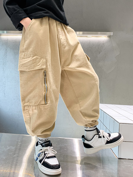 Gyerek széles szárú nadrág zsebbel fiúknak