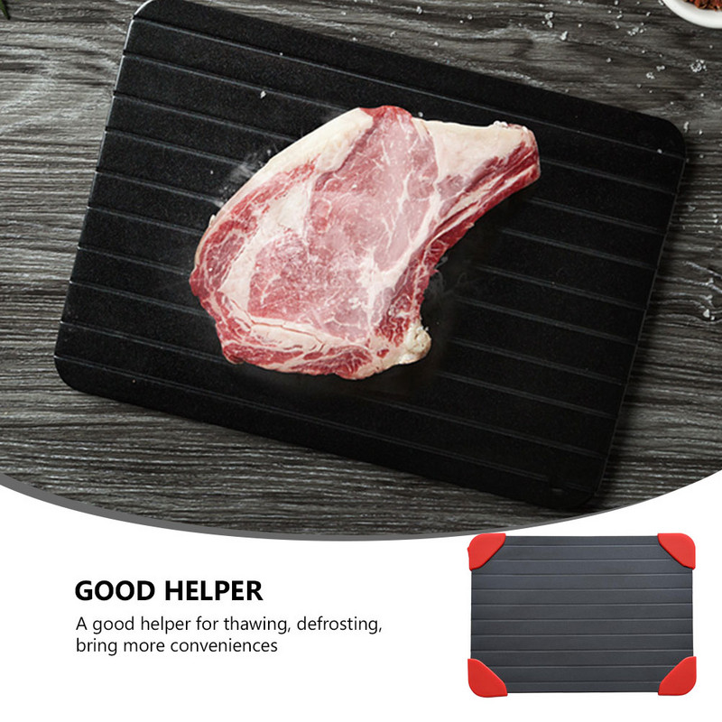 Tavă de dezghețare Placă de carne Placă de dezghețare Dezghețare rapidă Borduri Groase Dezghețare Alimente rapide