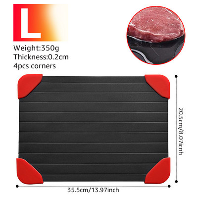 Myvit gyors kiolvasztó tálca kiolvasztás fagyasztott élelmiszer Hús gyümölcs gyors kiolvasztó tányér deszka kiolvasztó tányér Konyhai eszköz eszköz