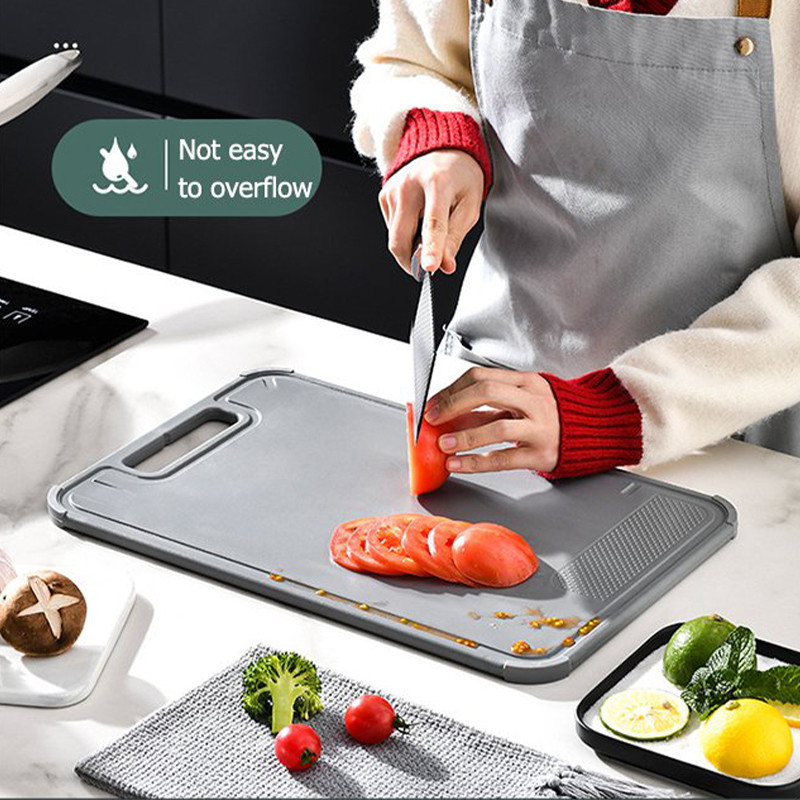 Kétoldalas, többfunkciós leolvasztó vágódeszka Leolvasztó tálca Mosogatógépben mosható, nagyméretű kiolvasztó tányér csepptálca készlettel, nem