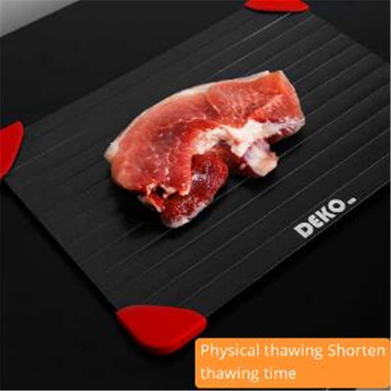 Kiváló minőségű, gyorsan kiolvasztó tálca Vágódeszka Felengedés Élelmiszer Gyümölcs Steak Tengeri Hús Deszka Gyorsan Konyhai eszközök Eszközök