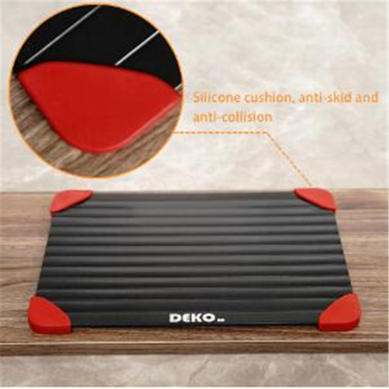 Kiváló minőségű, gyorsan kiolvasztó tálca Vágódeszka Felengedés Élelmiszer Gyümölcs Steak Tengeri Hús Deszka Gyorsan Konyhai eszközök Eszközök