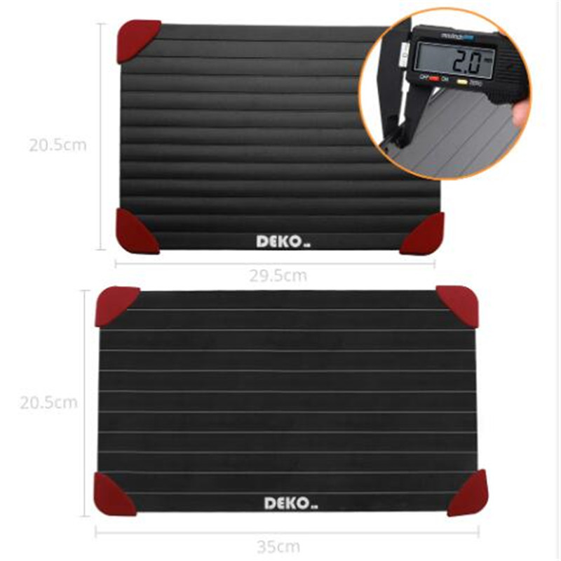 Kiváló minőségű, gyorsan kiolvasztó tálca Vágódeszka Felengedés Élelmiszer Gyümölcs Steak Tengeri Hús Deszka Gyorsan Konyhai eszközök Eszközök