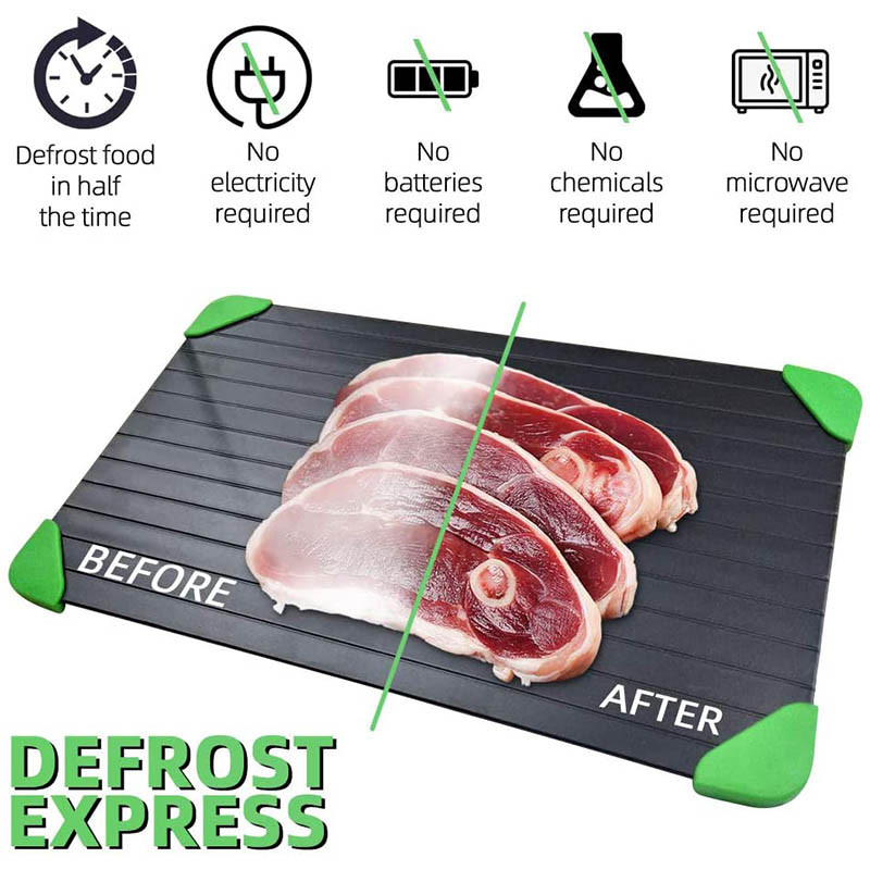 Walfos gyors kiolvasztó tálca Kiolvasztás fagyasztott gyümölcs Élelmiszer Hús Gyors kiolvasztó deszka kiolvasztó tányér Konyhai eszközök Kiegészítők