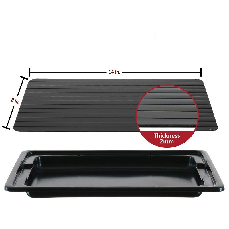 Atitirpinimo padėklas Šaldyto maisto atšildymo lėkštė greitam ir greitam mėsos atšildymui vištienai Saugiausia be elektros be mikrobangų