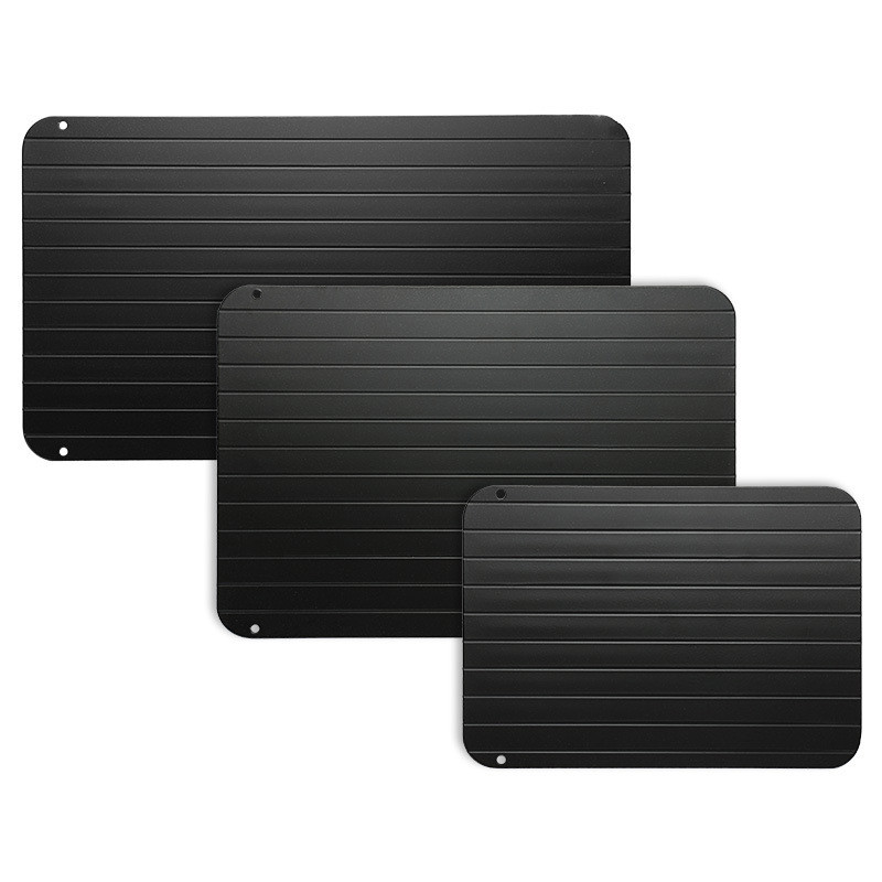 Tavă de dezghețare rapidă din aluminiu, portabilă, pentru dezghețare rapidă.