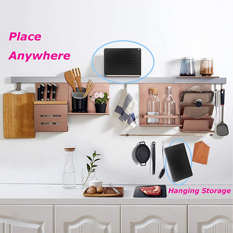 Greito atitirpinimo padėklas Atitirpinti šaldytą maistą mėsą vaisius greito atitirpinimo lėkštės atitirpinimo virtuvės įtaiso įrankis