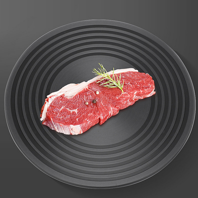 Praktiška atitirpinimo plokštė dujinė viryklė šilumos laidumo emalio apsaugos įrankis šaldyto maisto mėsos atitirpinimo plokštės lenta virtuvei