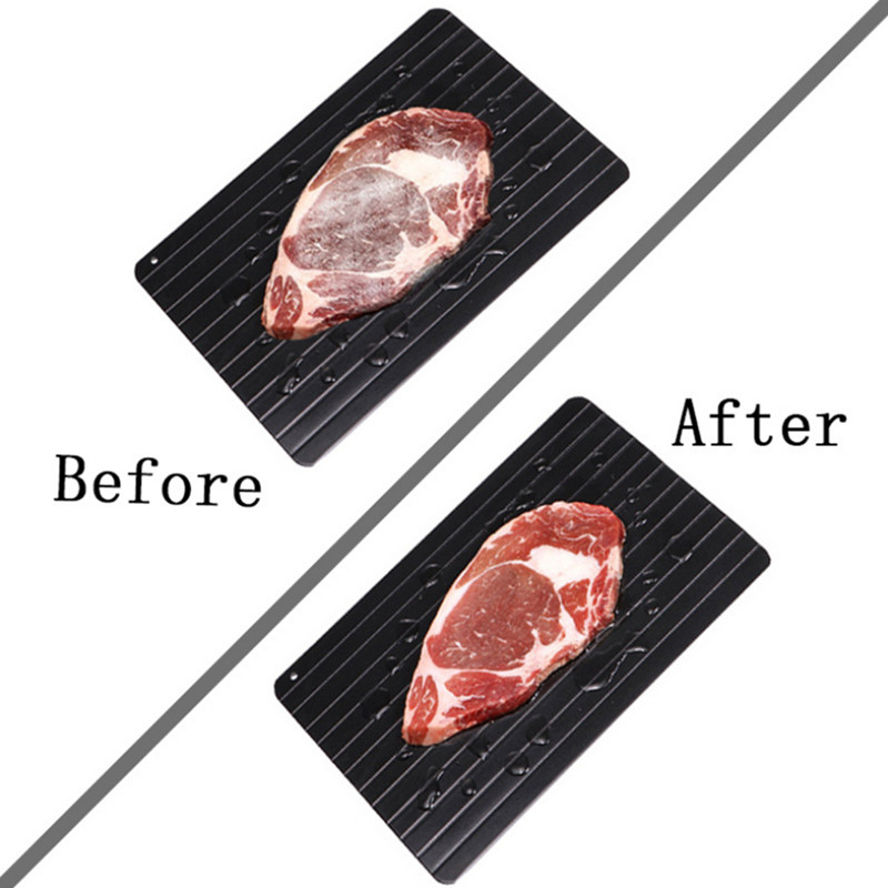 Tavă din aluminiu pentru dezghețare rapidă Dezghețați alimente congelate Carne Tavă de dezghețare rapidă Proaspătă, sănătoasă, pentru dezghețare rapidă, Ustensile de bucătărie