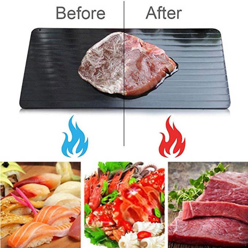 BOZZH greito atitirpinimo padėklas Atitirpinti šaldytą maistą Mėsa Vaisiai Greito atitirpinimo lėkštės lentos padėklas virtuvės įtaiso įrankis Dropshipping