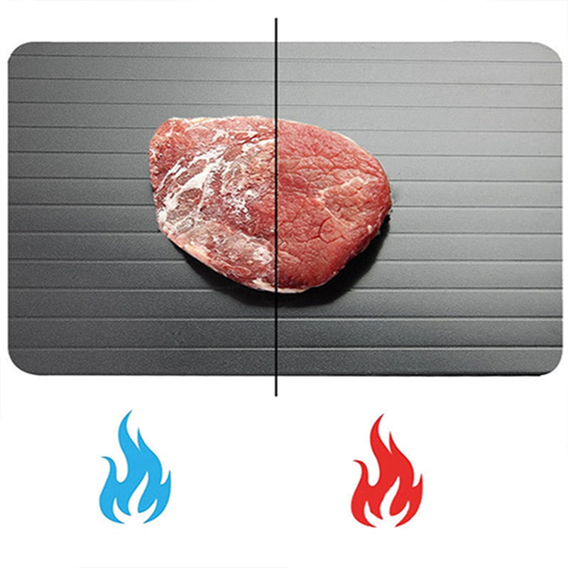 Gyors kiolvasztó tálca Gyors kiolvadás Fagyasztott élelmiszer Hús Gyümölcs Gyors Kiolvasztó tányér Deszka kiolvasztó tálca Kiolvasztás Mester konyhai eszközök