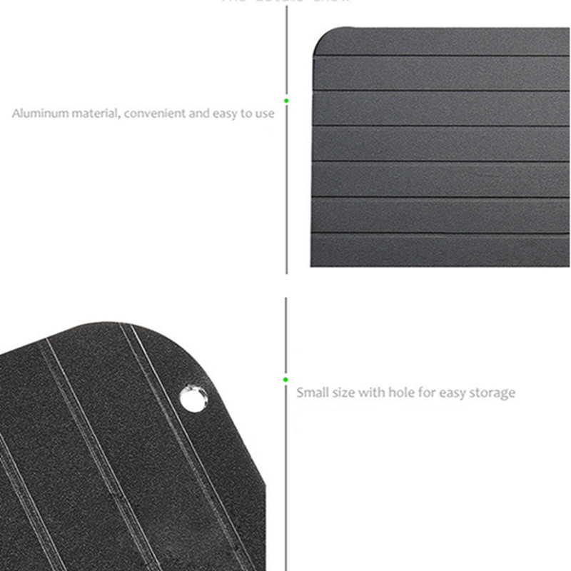 Gyors kiolvasztó tálca Gyors kiolvadás Fagyasztott élelmiszer Hús Gyümölcs Gyors Kiolvasztó tányér Deszka kiolvasztó tálca Kiolvasztás Mester konyhai eszközök