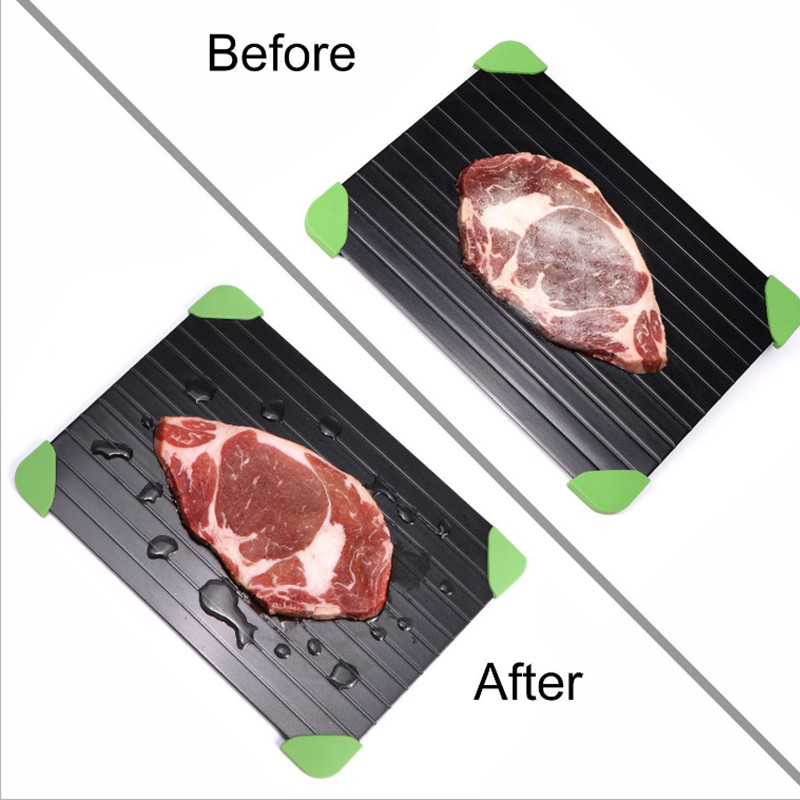 Greito atšildymo padėklas Greito atšildymo lėkštės stebuklinga lenta maistui mėsai vaisiams Greito atšildymo padėklas virtuvės prietaisų įrankiui