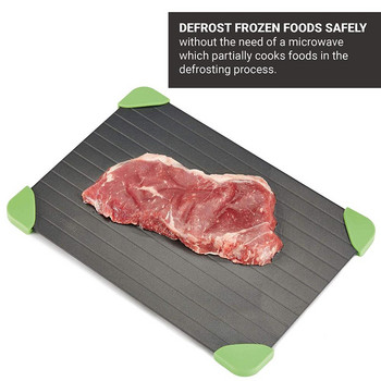Νέος δίσκος ταχείας απόψυξης Απόψυξη κατεψυγμένων τροφίμων Κρέατος πλάκα γρήγορης απόψυξης Εργαλείο συσκευής κουζίνας απόψυξης αλουμινίου
