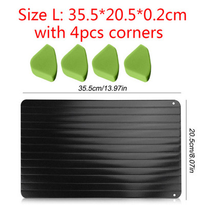 Ladica za brzo odmrzavanje Brzo odmrzavanje Smrznuta hrana Meso Voće Brzo odmrzavanje Tanjur Daska Defrost Tray Thaw Master Kitchen Gadgets