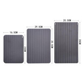 Alumínium gyorsolvasztó tálca Fagyasztott hús kiolvasztás Friss Egészséges Gyors kiolvasztó tányér Élelmiszer kütyük Konyhai eszközök