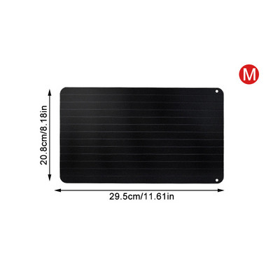 Nordic Fast Kiolvadó Tányér Konyhai Ételek Fagyasztott steak Hús Gyorsan Kiolvasztható Alumínium tányérok Otthoni dekorációs kiegészítők