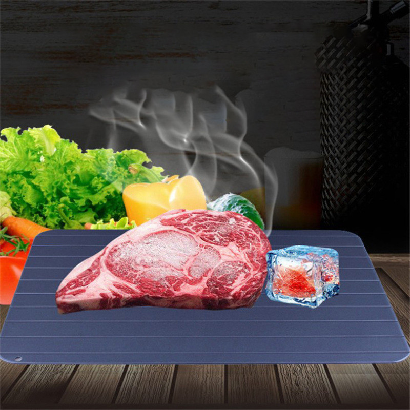 Nordic Fast Kiolvadó Tányér Konyhai Ételek Fagyasztott steak Hús Gyorsan Kiolvasztható Alumínium tányérok Otthoni dekorációs kiegészítők