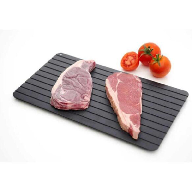 1 vnt Maistas Mėsa Vaisiai Greitai Atšildomas Šaldytas Greitas Atitirpinimo Plokštės Atšildymo padėklas Virtuvės Įrankiams Greito atšildymo padėklas