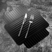 Prietaisai Padėklas Atsiskaitymas Pjaustymas Kepsnys Atitirpinimas Virtuvės lenta Įrankiai Maistas Greitas Saugesnis Lėkštė Greitas Mėsa Atšildymas Šaldyti Greitai Vaisiai