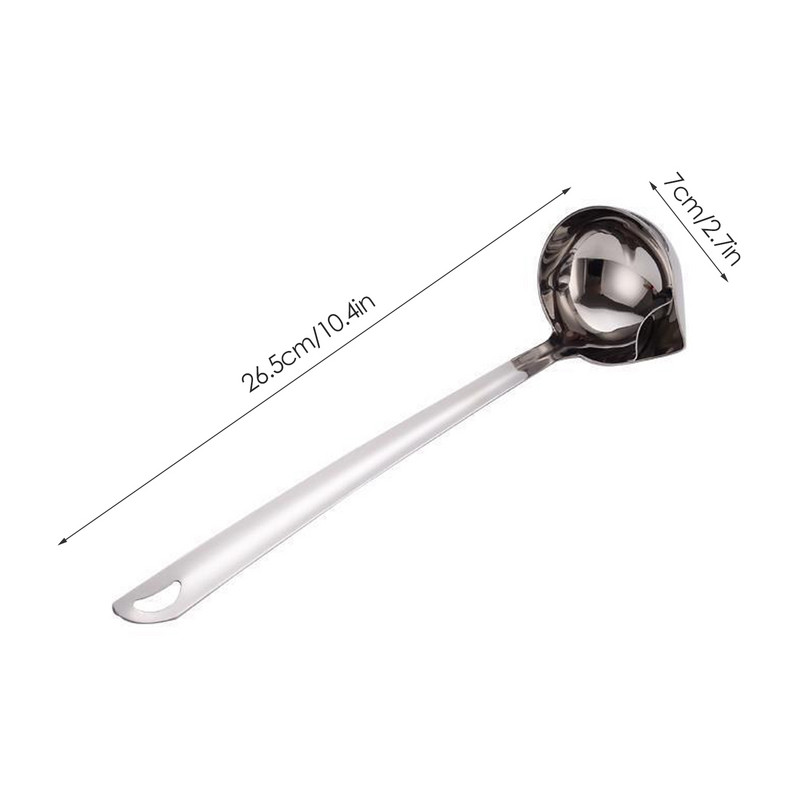 Nerūdijančio plieno riebalų separatorius, aliejaus separatorius, sriubos kaušelis, mėsos ir aliejaus nuėmimo sietelis virtuvei