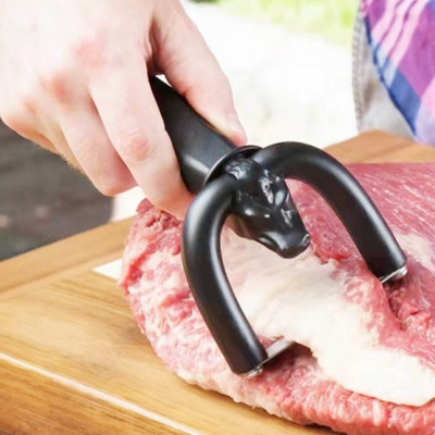 1 бр. Инструменти за ръчна резачка за месо Кухненски джаджи Резачка за мазнина Тример за говеждо свинско месо Кухненска джаджа