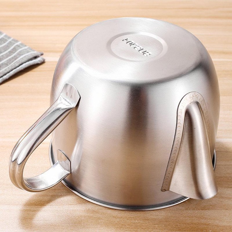 Mėsos aliejaus riebalų separatorius su rankena Daugiafunkcis 304 nerūdijančio plieno dviejų krypčių alyvos filtro dubuo virtuvės įtaisas