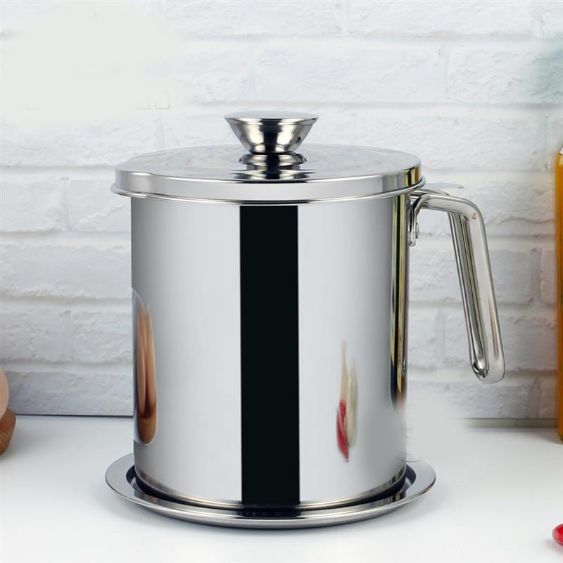 1100 ml Daugiafunkcis 304 nerūdijančio plieno padažas, aliejaus sriuba riebalų separatorius riebalų alyvos filtras koštuvas dubuo Virtuvės maisto gaminimo įrankiai