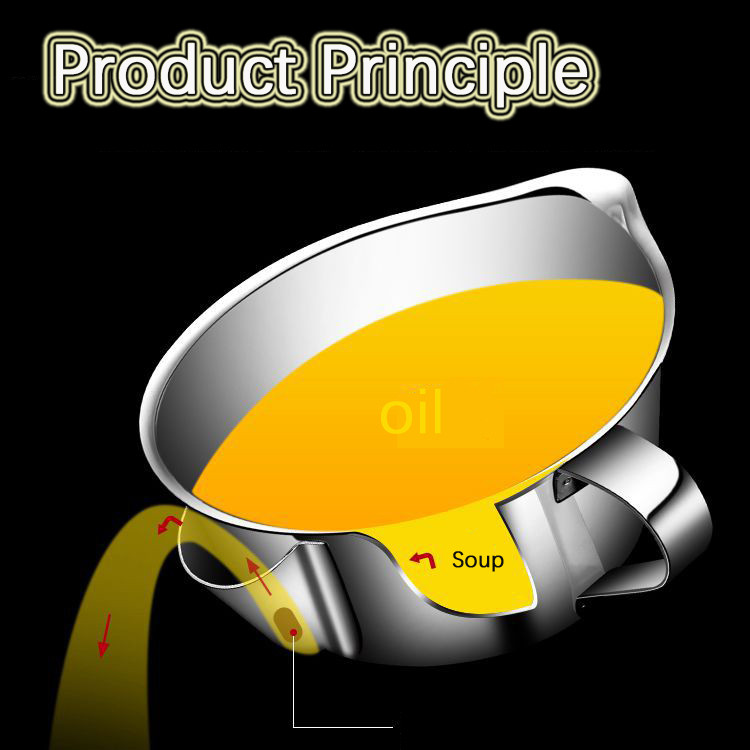 304 nerūdijančio plieno alyvos separatorius dubuo Alyvos separatorius alyvos filtras riebalų sriuba aliejaus riebalų separatorius sieteliai virtuvės įrankiai