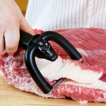 Clean Beef Slicer Ръчен тример за мазнини Универсален нож за месо Сепаратор за мазнини Цедки за барбекю Slicer Кухненски инструмент за готвене