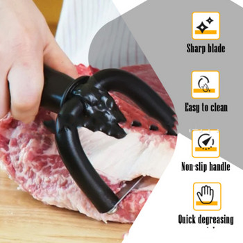 Clean Beef Slicer Handheld Fat Trimmer Universal Meat Cutter Διαχωριστής λίπους για μπάρμπεκιου Slicer Εργαλείο μαγειρέματος κουζίνας