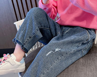 Zsebes őszi gyerek farmer lányoknak