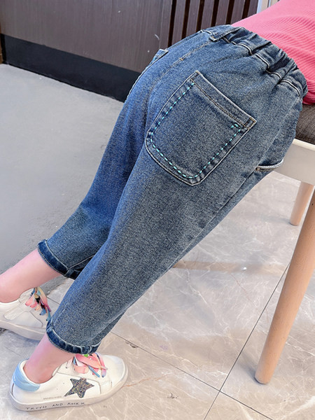 Zsebes őszi gyerek farmer lányoknak